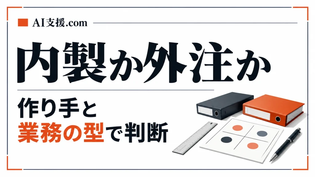 Power Apps・AppSheetで内製するか、AI駆動開発で外注するか — 4象限で決める進め方