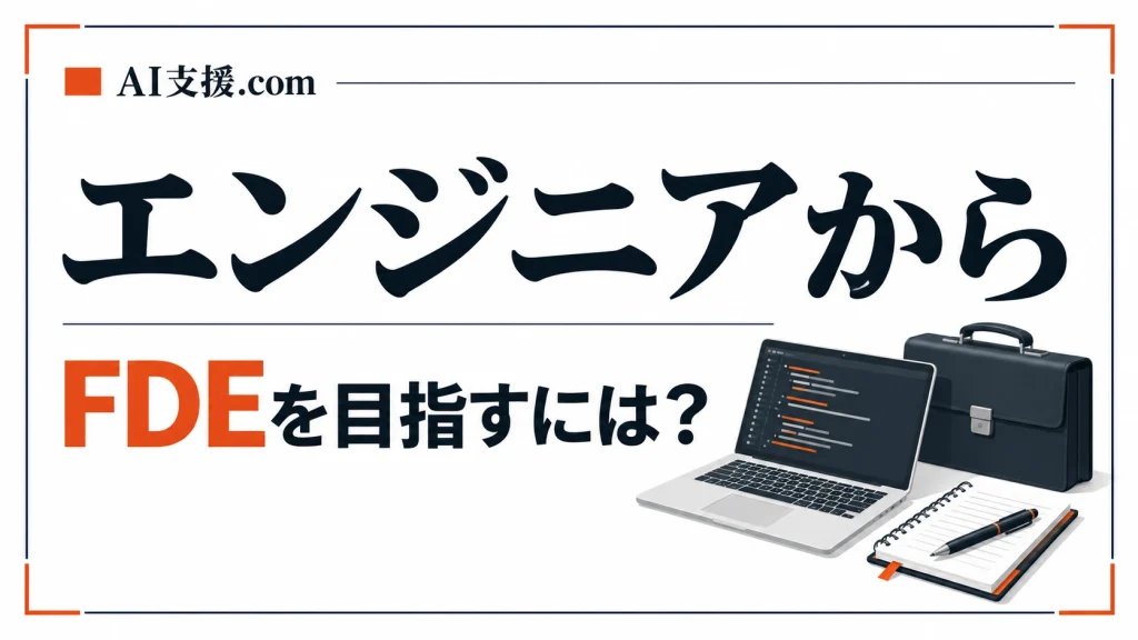 エンジニアからFDEを目指すには？必要な経験と実践の進め方