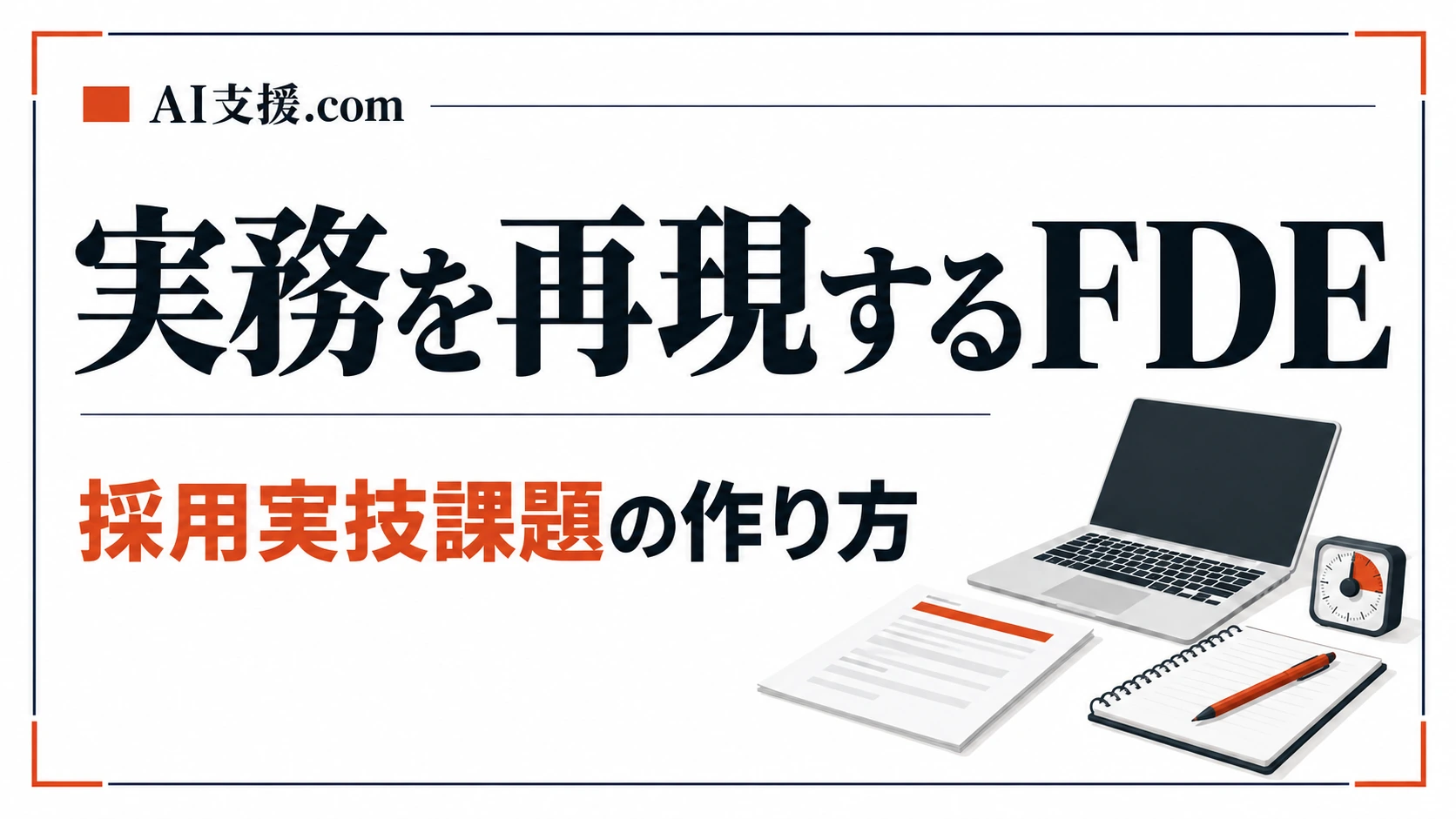 実務を再現するFDE採用実技課題の作り方