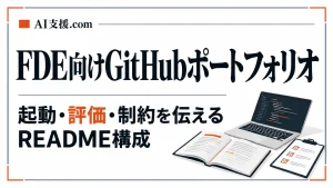 FDE向けGitHubポートフォリオ｜起動・評価・制約を伝えるREADME構成